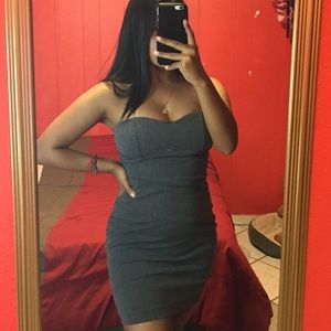 Mini Gray Dress